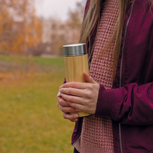 Butelka bambusowa 350 ml RAMON Beżowy 6166713 (8)