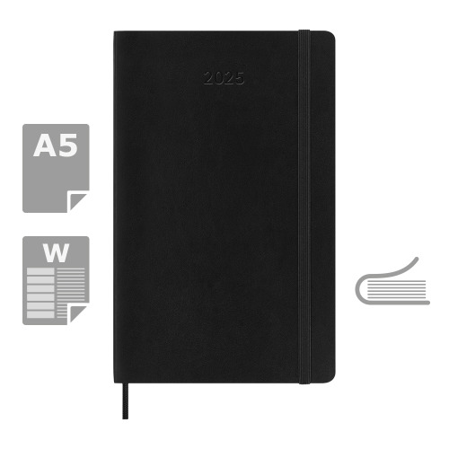 Kalendarz MOLESKINE Czarny VM398-03/2025 