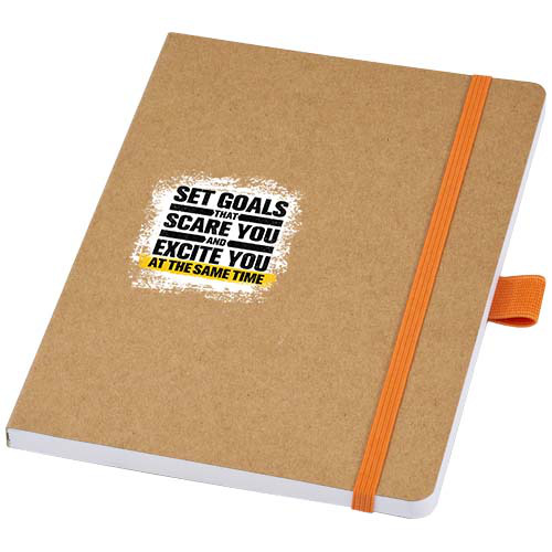 Berk notatnik z papieru z recyklingu Pomarańczowy 10781531 (4)