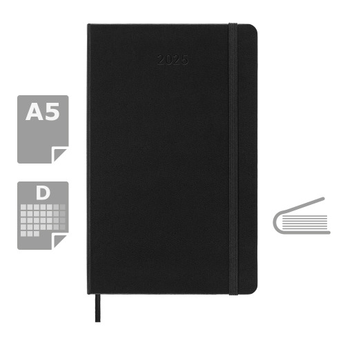 Kalendarz MOLESKINE Czarny VM394-03/2025 