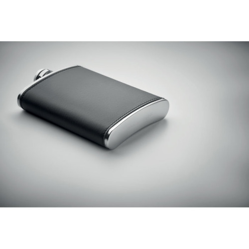 Smukła piersiówka 200 ml Czarny MO2629-03 (2)