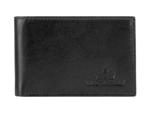 Męski portfel WITTCHEN ze skóry minimalistyczny Czarny WITT26-1-421 