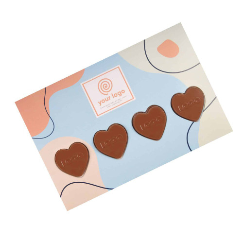 Zestaw czekoladek wysyłkowych z logo Kwadrat Wielokolorowy S0281A (1)