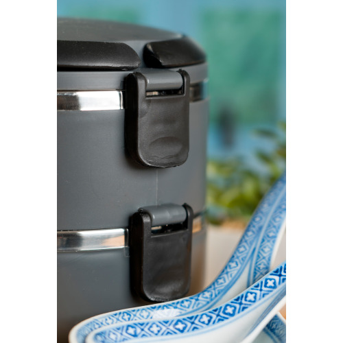 Lunch box ze stali nierdzewnej HOME Ciemnoszary 093177 (6)