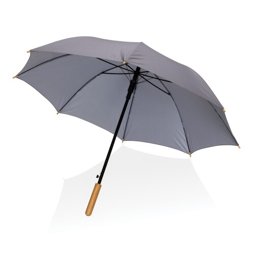 Bambusowy parasol automatyczny 23" Impact AWARE rPET szary P850.652 (1)