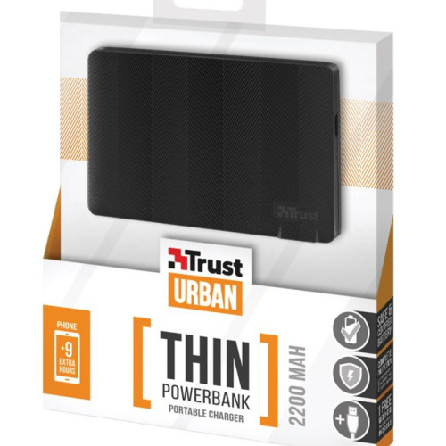 Ultra-cienki Power Bank TRUST Czarny EG 032703 2200 (4)