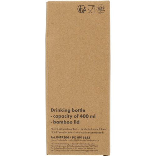 Butelka metalowa 400 ml MARILYN Czarny 8497203 (8)