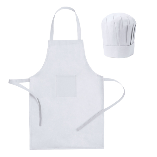 Fartuch kuchenny i czapka kucharska biały V9542-02 (3)