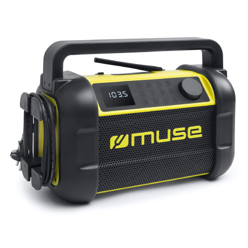 M-928 | Muse radio robocze z bluetooth 20W z radiem FM Czarny / żółty LT55007-N0241 (1)
