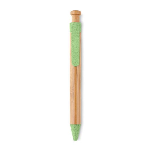 Długopis bambusowy zielony MO9481-09 