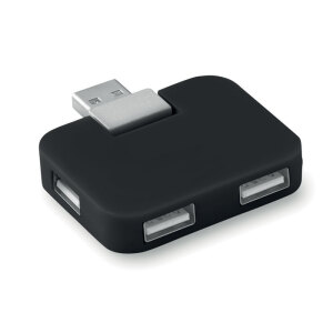 Hub USB 4 porty czarny