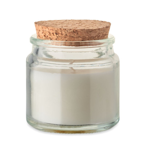 Świeca z wosku roślinnego 70gr Bezowy MO2707-13 