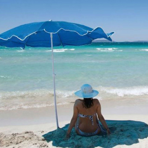 Parasol plażowy Ø150 cm FORT LAUDERDALE Niebieski 507004 (5)