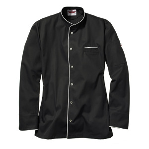 Bluza Kucharska Męska Slim Lyocell - Black & White
