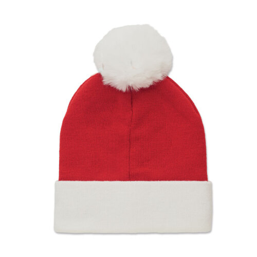 Świąteczna czapka z dzianiny czerwony CX1528-05 (1)