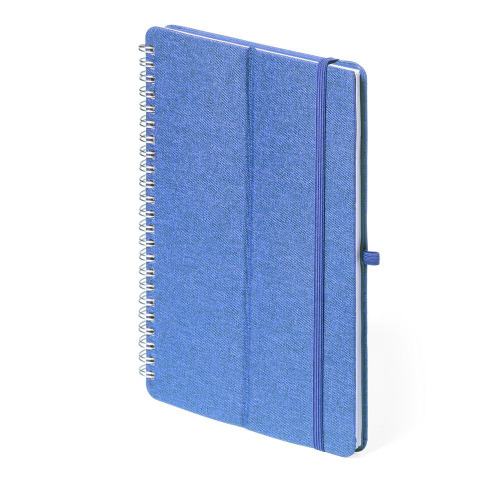 Notatnik RPET ok. A5, stojak na telefon, stojak na tablet niebieski V0594-11 (4)