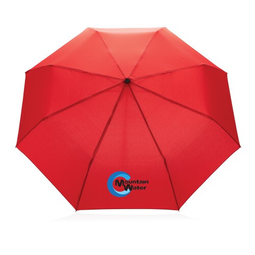 Mały bambusowy parasol 20.5" Impact AWARE rPET czerwony P850.574 (4)