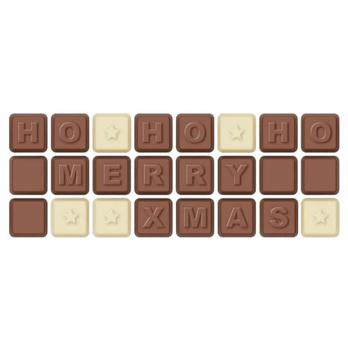Zestaw Czekoladek Choco Text 3 Linie W Kopercie Separate Xmas Wielokolorowy S0593S/XM (2)