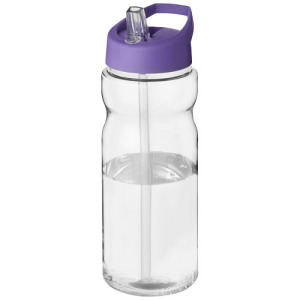 Bidon H2O Base® o pojemności 650 ml z wieczkiem z słomką Przezroczysty