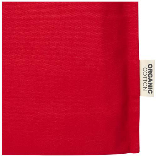 Odisha organiczna torba na zakupy z certyfikatem OCS o gramaturze 180 g/m² z pełnym dnem, 14 l  Czerwony 12078321 (4)