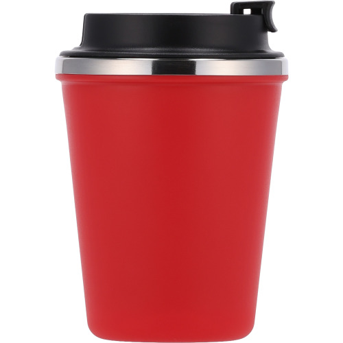 Kubek termiczny 350 ml z powłoką z recyklingu METODY Czerwony 8496205 (2)