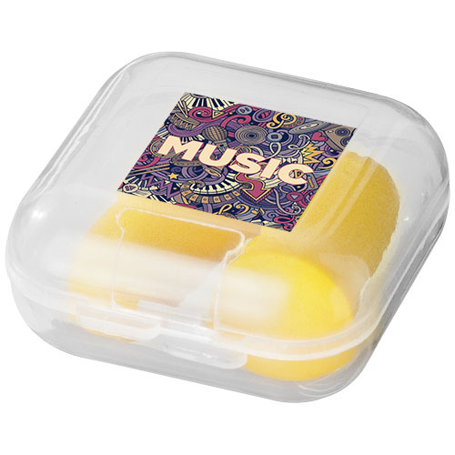 Zatyczki do uszu Serenity w etui Żółty 11989301 (1)