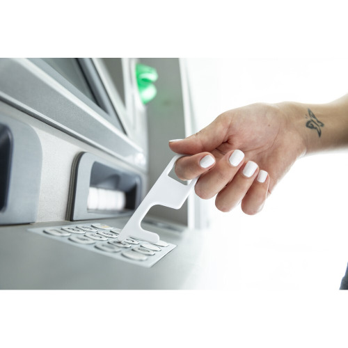 Brelok do bezdotykowego otwierania drzwi i korzystania z powierzchni wspólnych Biały V8192-02 (3)