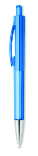 Przyciskany długopis przezroczysty niebieski MO8813-23 (1)