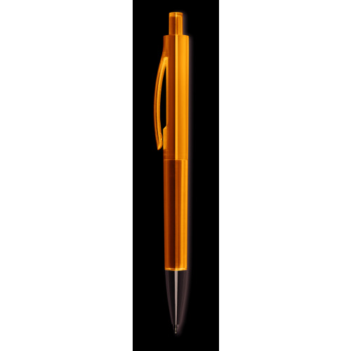 Przyciskany długopis Przezroczysty niebieski MO8813-23 (1)