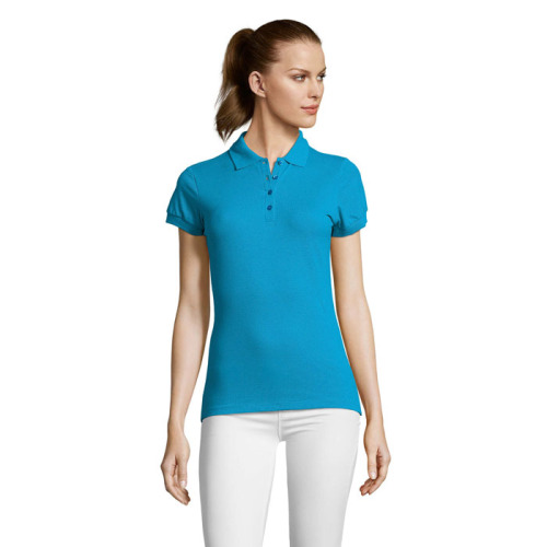 PASSION Damskie POLO 170g Aqua S11338-AQ-S 