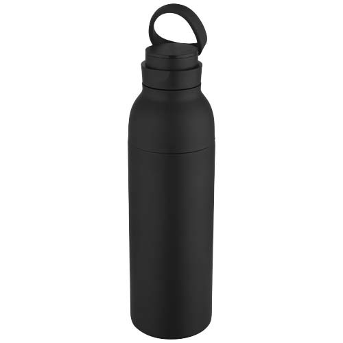 Illuminate butelka termiczna o pojemności 650 ml z podwójnymi ściankami, wykonana ze stali nierdzewnej z recyklingu z certyfikatem RCS. Czarny 10083890 (5)