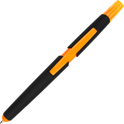 Długopis plastikowy z zakreślaczem touch pen EMMETT Pomarańczowy 1096510 (11)