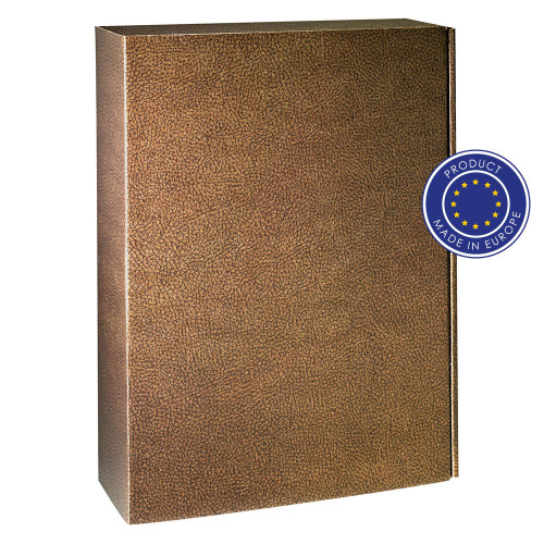 Ekskluzywny kartonik na wino, 3 el. | Rue Brązowy V6603-16 