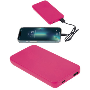Power bank z ABS z recyklingu 10000 mAh PRESTON Różowy