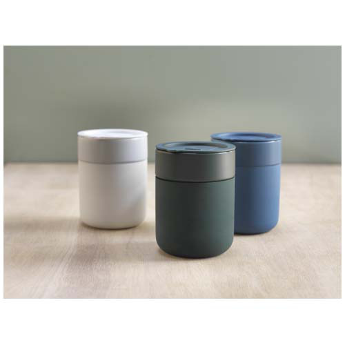 Java kubek ceramiczny z silikonową osłoną i plastikową pokrywką 330 ml Zielony 10080861 (6)