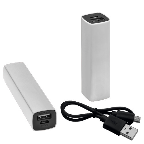 Power Bank plastikowy SACRAMENTO 2200mAh Biały 034306 