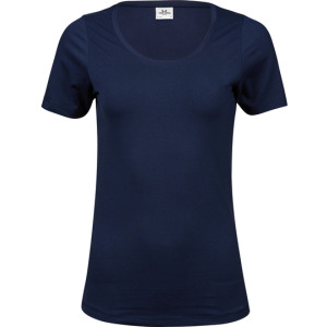T-shirt Damski Slim Bawełna Elastan