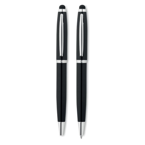 Zestaw: aluminiowy długopis z czarny MO8758-03 