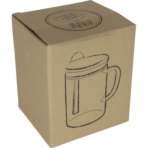 Kubek szklany z łyżeczką JACKSON 420 ml Przeźroczysty 322466 (3)