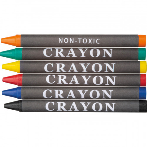 Kredki świecowe 6 kolorów AGOSTINO Wielokolorowy 14464mc (7)