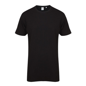 T-shirt Męski Klasyczny Przedluzany Bawełniany