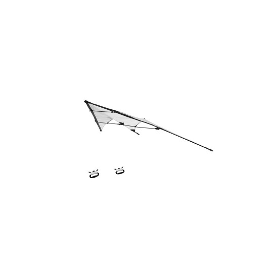 Latawiec dwulinkowy z RPET, pokrowiec Biały VA296-02 