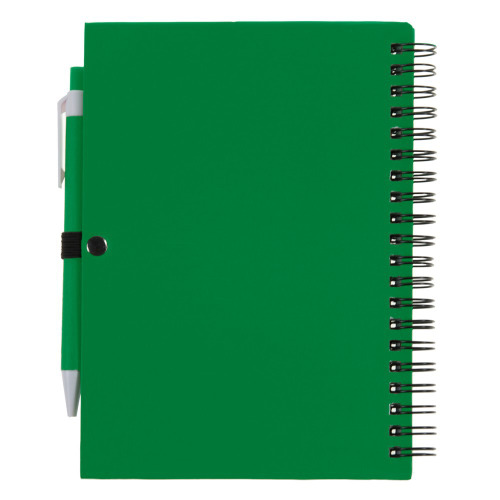 Notatnik ok. A5 z długopisem Zielony V2795-06 (3)