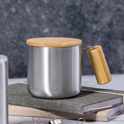 Kubek termiczny 330 ml ze stali nierdzewnej z recyklingu Srebrny V1316-32 (6)