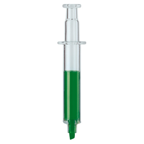 Zakreślacz- strzykawka Transparentny / zielony LT81458-N0431 (1)