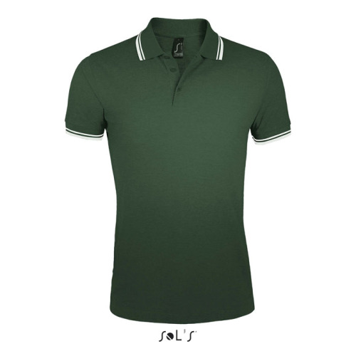 PASADENA męskie polo 200g Forest Green/White S00577-FE-XXL 