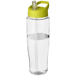 Bidon H2O Tempo® o pojemności 700 ml z wieczkiem z słomką Przezroczysty