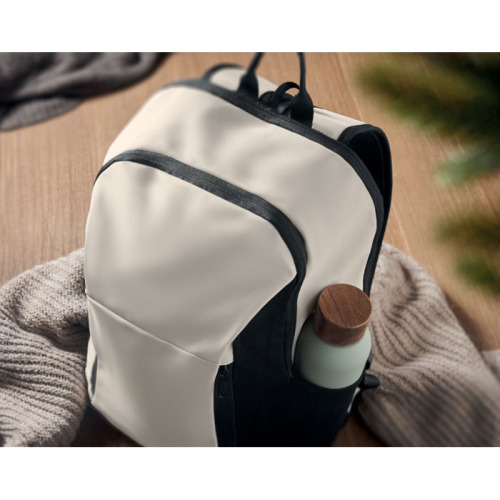 Plecak na laptop 15" z PU Zgaszona Biel MO2684-43 (10)