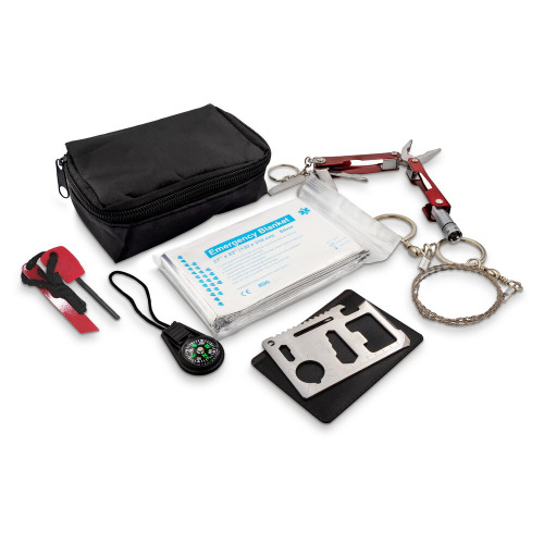 Zestaw survivalowy Air Gifts| Lieze Czarny VA934-03 