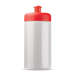 Bidon Sportowy Classic 500ml Biały / czerwony